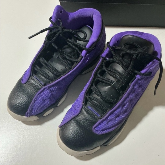 Jordan Kids Shoes Black and Purple - Picture 8 of 11
